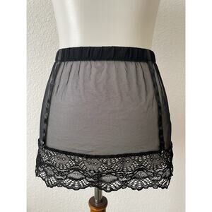 Only Hearts Garter Skirt Sheer Satin Lace Lingerie Intimates